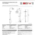 A-6110-978-907 ชุดฝักบัวเรนชาวเวอร์ รุ่น Moonshadow H200 (ไม่รวมก๊อกผสมยืนอาบ)