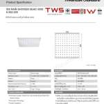 A-952-229 หัวฝักบัวเรนชาวเวอร์ ขนาด 30 x 30 ซม. รุ่น IDS300S