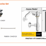FFAST601-9T1500BT0 ชุดอุปกรณ์อ่างล้างหน้า (สะดืออ่าง+ท่อน้ำทิ้ง+สายน้ำดี)