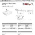 0507W-WT-0 อ่างล้างหน้าแบบแขวนผนัง รุ่น Acacia Evolution