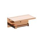 K-0498-90-PWS ที่ใส่กระดาษชำระ พร้อมชั้นวาง สี Polished Warm Sunset รุ่น Concept Square 0