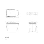 2072-WT-9 สุขภัณฑ์อัจฉริยะ รุ่น E-lite แบบไม่เปิด/ปิดอัตโนมัติ