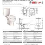 2696SCDW-WT-0 สุขภัณฑ์แบบสองชิ้น รุ่น Winston ll ใช้น้ำ 3/4.5 ลิตร