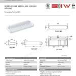 9252-WT ที่วางสบู่และแก้วน้ำ สีขาว รุ่น Romica