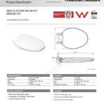 4800001-WT ฝารองนั่งรุ่น NO.6171 สุขภัณฑ์แบบหน้ายาว