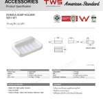 9251-WT ที่วางสบู่ สีขาว รุ่น Romica