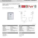 A-8613-000-50 ฟลัชวาล์วอัตโนมัติสำหรับโถสุขภัณฑ์ (ใช้ไฟฟ้า) รุ่น Sense Flow