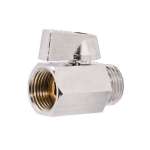 DUSS บอลวาล์ว ผ/ม ทองเหลืองชุบ 1/2" 0